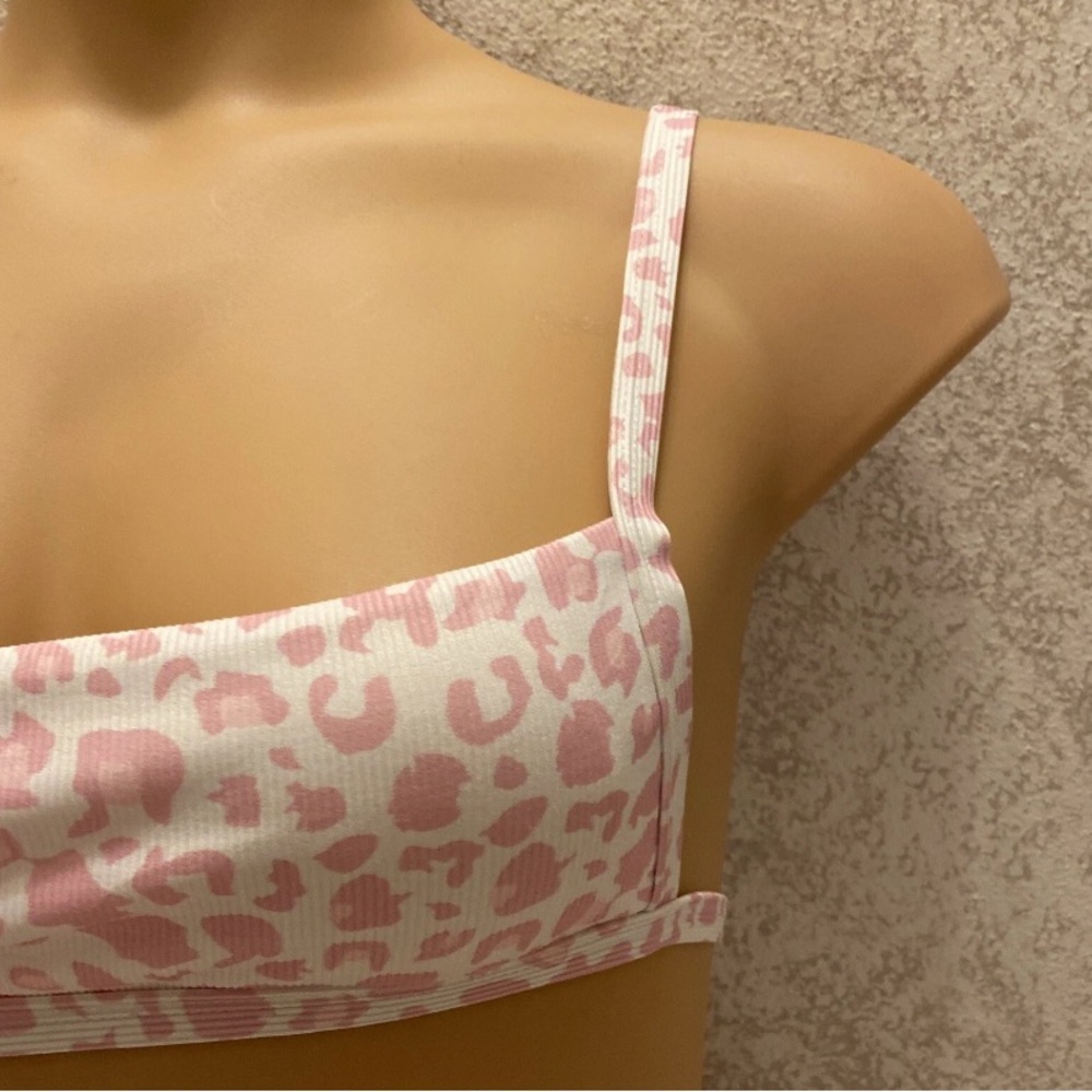 SHEIN Light Pink Leopard Bikini Set - Picture 2 of 12